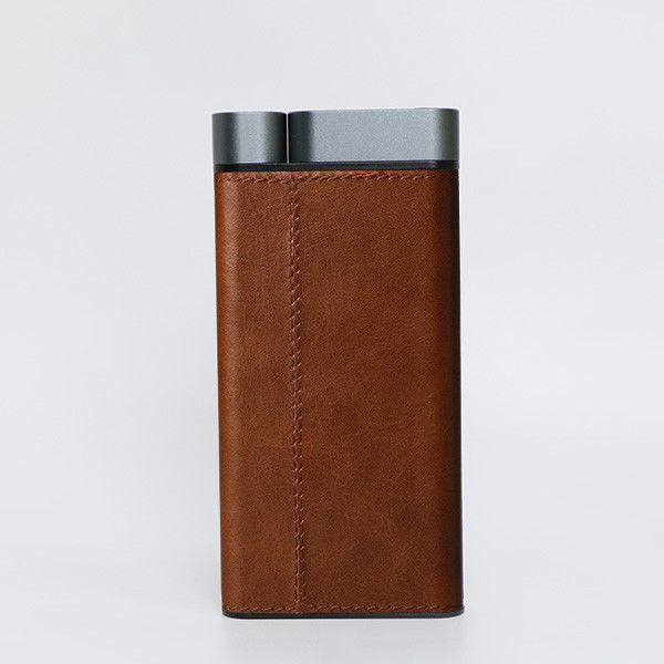 10000mAh Power Bank Metal Shell Leather Finish 2 sztuk USB-A 1 sztuk Porty typu-C