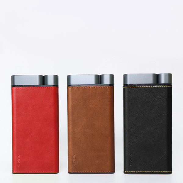 10000mAh PD20W Power Bank Metal Shell Leather Finish 2pcs USB-A 1PC Porty typu-C