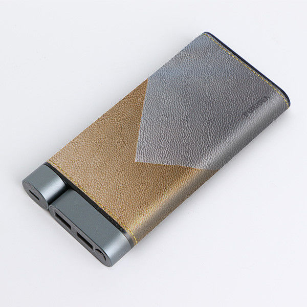 10000mAh Metal Power Bank Skóra wykończenie Patent Design Lighter Typ