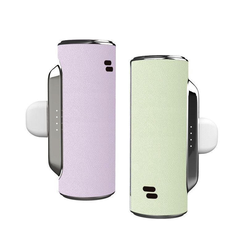 ABS skórzany power bank kieszonkowy z wbudowanym złączem typu C