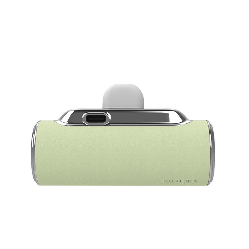 ABS skórzany power bank kieszonkowy z wbudowanym złączem typu C